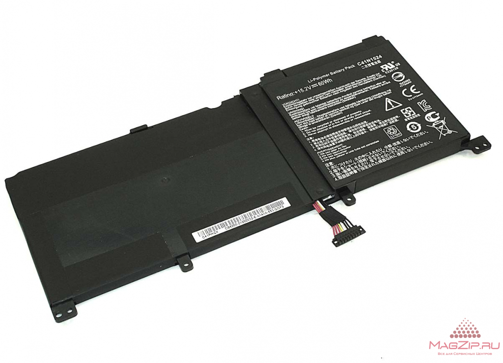 Аккумуляторная батарея для ноутбукa Asus N501 (C41N1524) 15.2V 60Wh черная