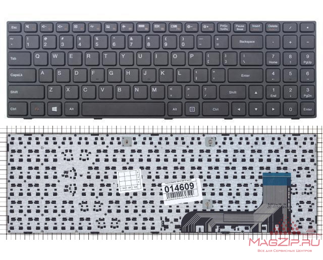 Клавиатура для ноутбука Lenovo IdeaPad 100-15IBY B50-10 B5010 версия 2 черная