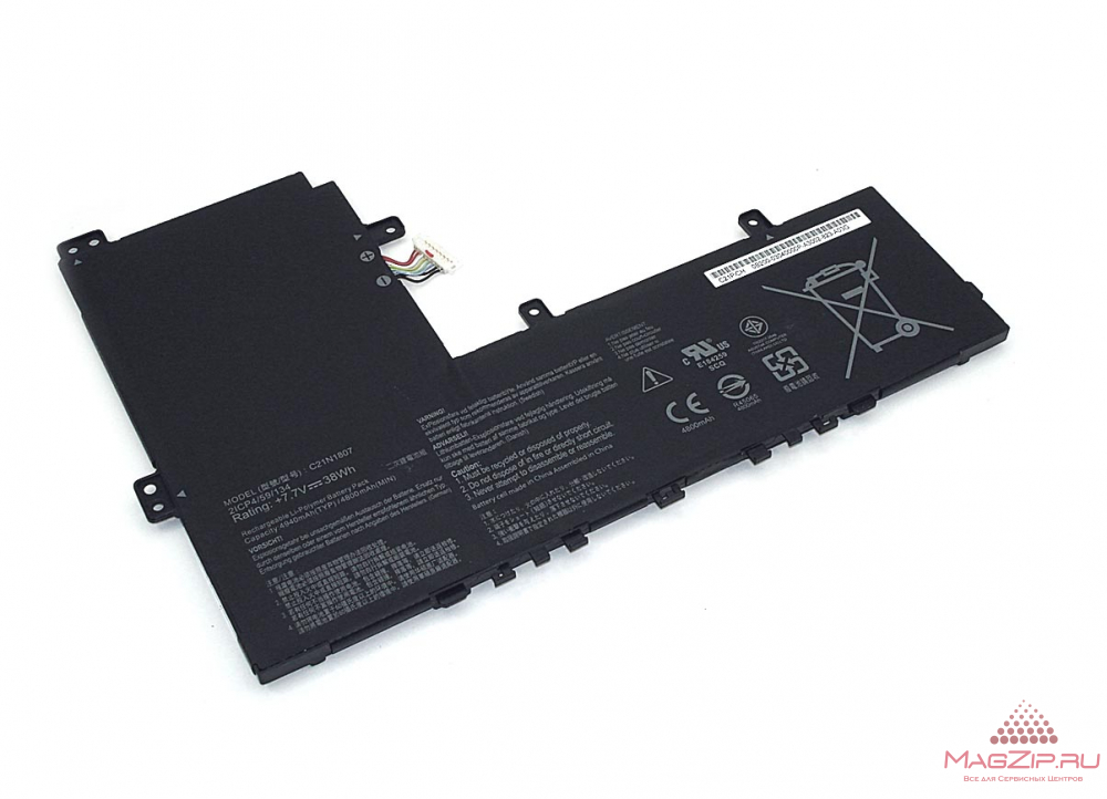 Аккумуляторная батарея для ноутбукa Asus C223NA (C21N1807) 7.7V 4800mAh