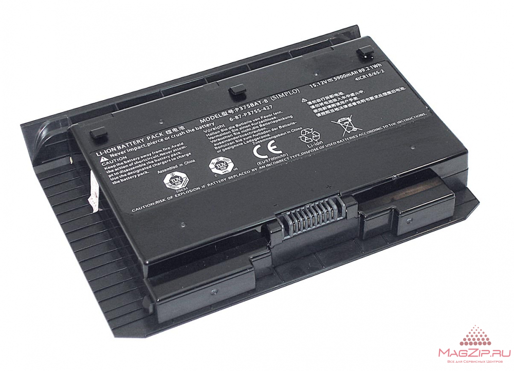 Аккумуляторная батарея для ноутбукa Clevo 6-87-P375S-4274 (P375BAT-8 ) 15.12V 5900mah