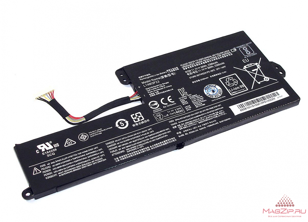 Аккумуляторная батарея для ноутбука Lenovo Chromebook N21 (L14M3P23) 11.1V 3300mAh