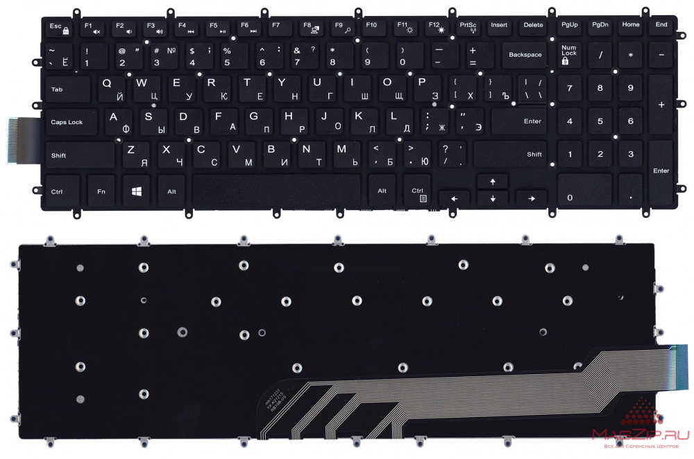Клавиатура для ноутбука Dell Vostro 15-3583 черная
