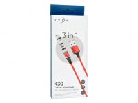 ������ USB VIXION (K30) Lightning/micro/type-c (1�) ��������� (�������)