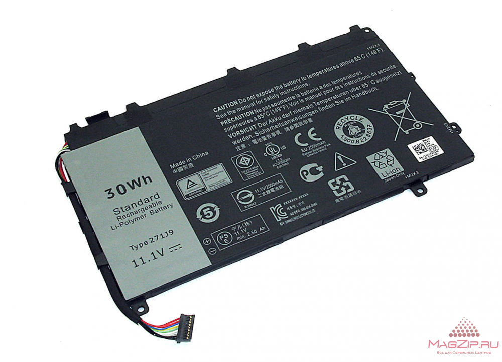 Аккумуляторная батарея для ноутбука Dell Latitude 13 7000 (271J9) 11.1V 2700mA 30Wh