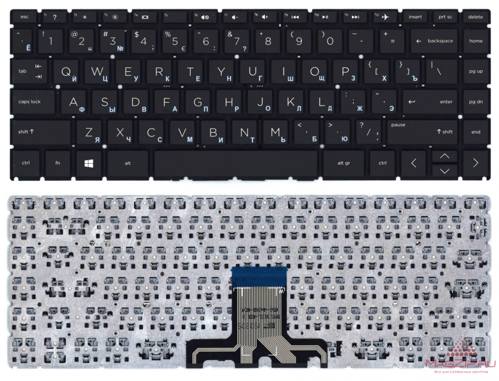 Клавиатура для ноутбука HP 240 G7 черная