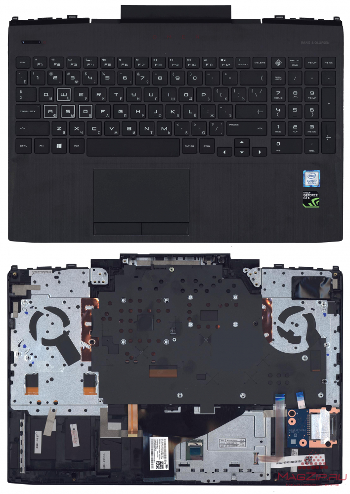 Клавиатура для ноутбука HP Omen 15-DC топкейс