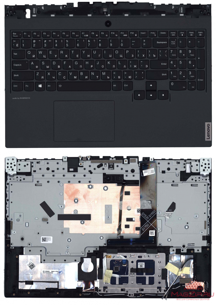 Клавиатура для ноутбука Lenovo Legion 5-15ARH05 топкейс