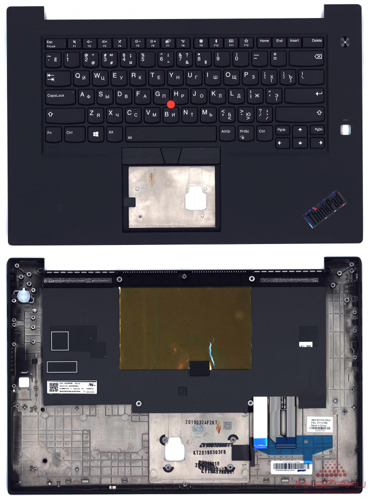Клавиатура для ноутбука Lenovo ThinkPad X1 Extreme 1st Gen топкейс