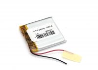 Аккумулятор Li-Pol (батарея) 3*30*30мм 2pin 3.7V/180mAh