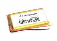 ����������� Li-Pol (�������) 6*43*74�� 2pin 3.7V/2300mAh