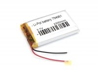 ����������� Li-Pol (�������) 7.5*40*61�� 2pin 3.7V/2300mAh