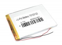����������� Li-Pol (�������) 7*103*122�� 2pin 3.7V/8500mAh