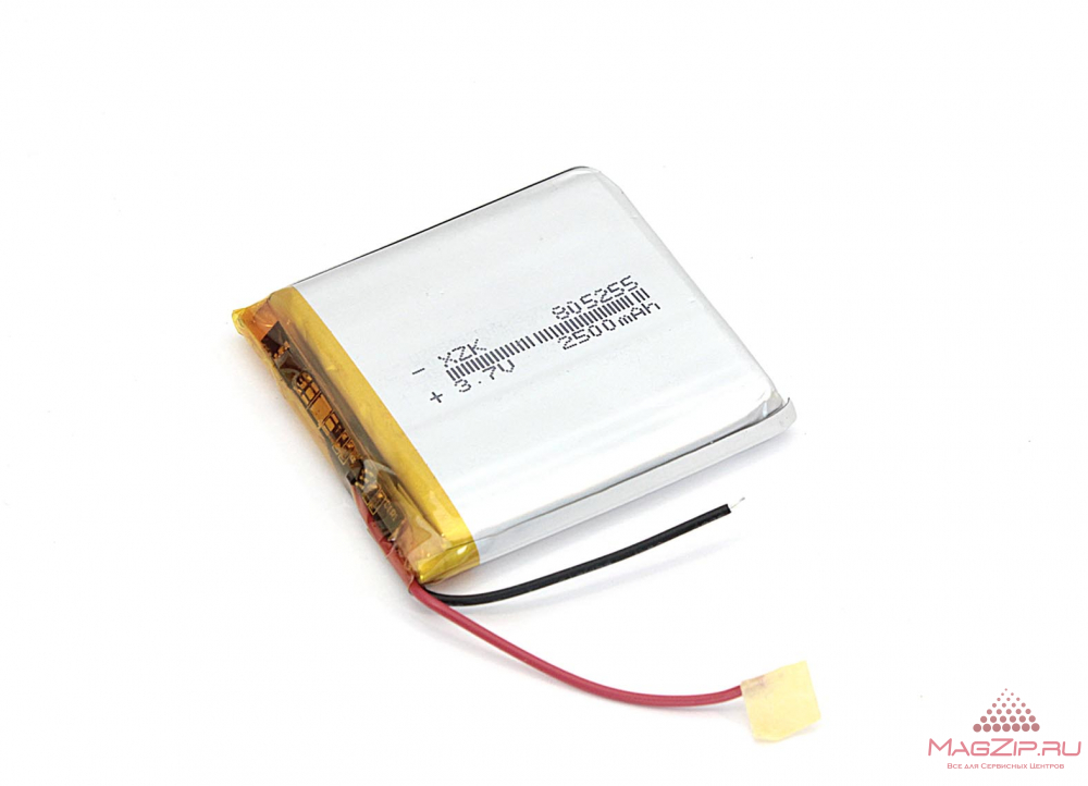 Аккумулятор Li-Pol (батарея) 8*52*55мм 2pin 3.7V/2500mAh