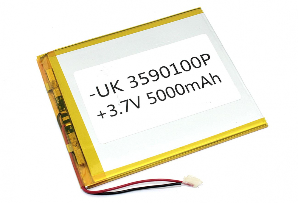 Аккумулятор Li-Pol (батарея) 3.5*90*100мм 2pin 3.7V/5000mAh