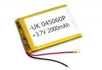 ����������� Li-Pol (�������) 4*50*60�� 2pin 3.7V/2000mAh