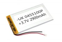 ����������� Li-Pol (�������) 4*55*100�� 2pin 3.7V/2900mAh