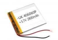 ����������� Li-Pol (�������) 4*60*60�� 2pin 3.7V/2800mAh