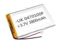 ����������� Li-Pol (�������) 4*70*100�� 2pin 3.7V/3800mAh