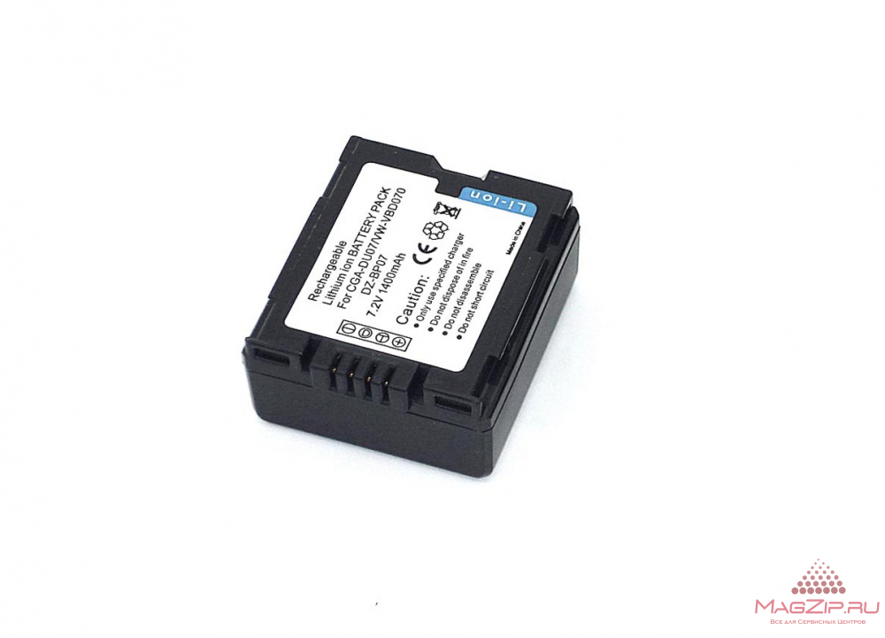 Аккумуляторная батарея для видеокамеры Hitachi DZ (CGA-DU07) 7.2V 1400mAh Li-ion