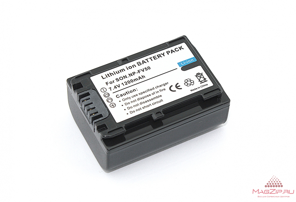 Аккумуляторная батарея для видеокамеры Sony DCR-DVD (NP-FV50) 7.4V 1500mAh усиленная