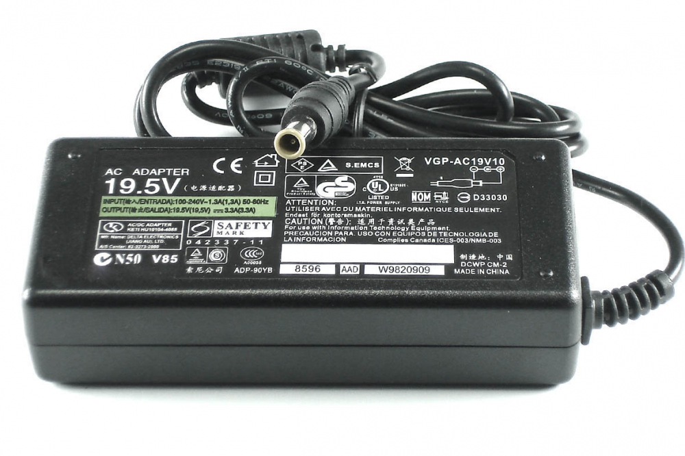 Блок питания (сетевой адаптер) для ноутбуков Sony Vaio 19.5V 3,3A 6.5pin HC