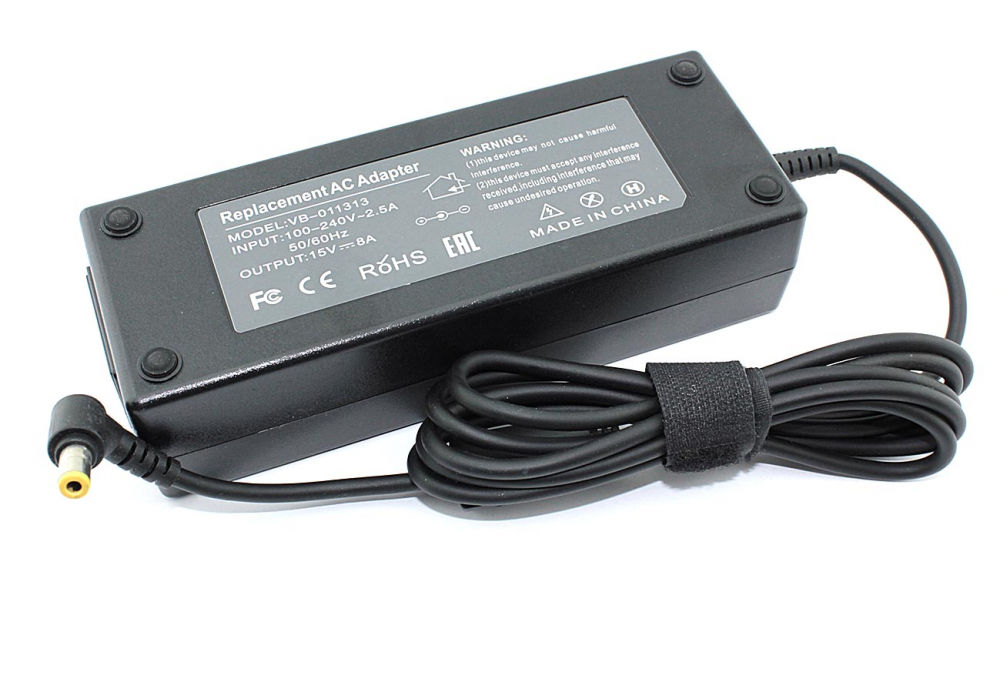 Блок питания (сетевой адаптер) для ноутбуков Toshiba 15V 8A 120W 6.3*3.0 OEM