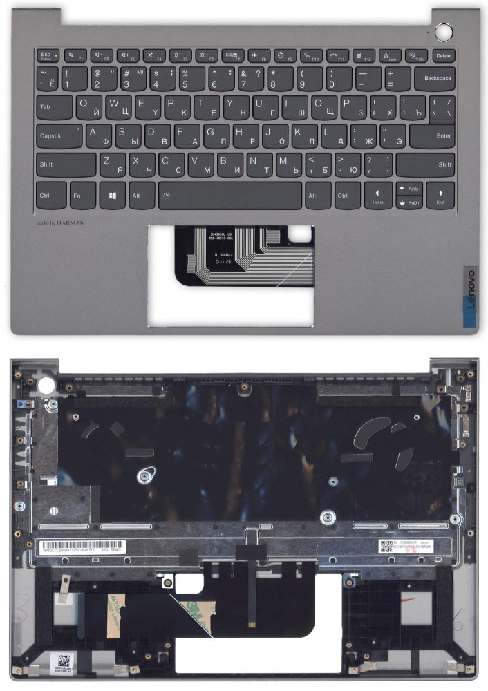 Клавиатура для ноутбука Lenovo ThinkBook 13s G2 ITL топкейс