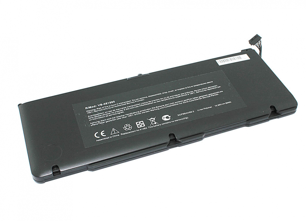 Аккумуляторная батарея для ноутбука Apple MacBook Pro 17-inch A1383 95Wh черная OEM