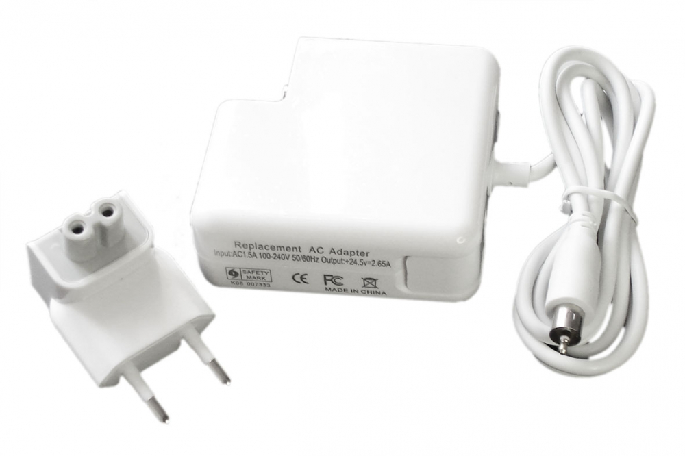 Блок питания (сетевой адаптер) для ноутбуков Apple MacBook G4 A1021 24.5V 2.65A белый OEM