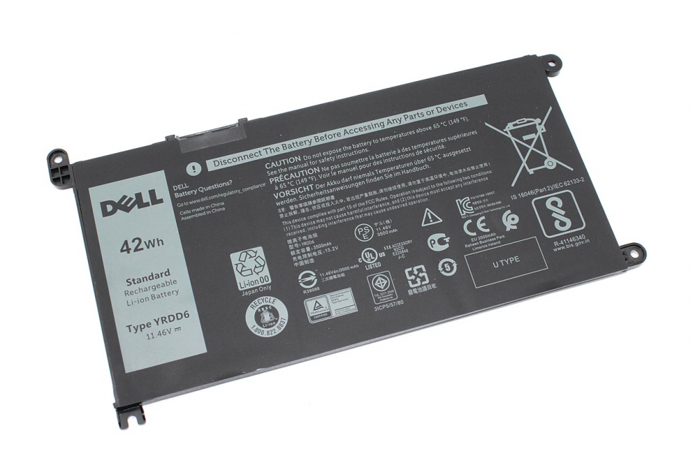 Аккумуляторная батарея для ноутбука Dell Inspiron 14 5482 5485 (YRDD6) 42WH 11.4V