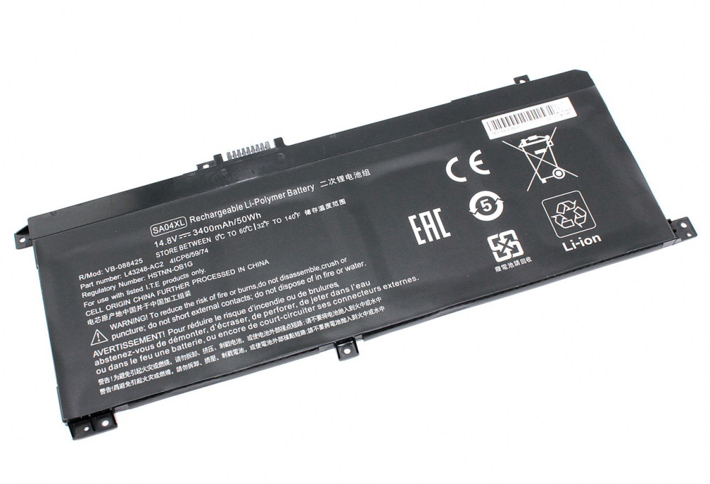 Аккумуляторная батарея для ноутбука HP Envy X360 15-DR (SA04XL) 14.8V 3400mAH OEM