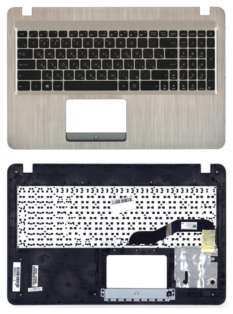 Клавиатура для ноутбука Asus X540 топ-панель черная