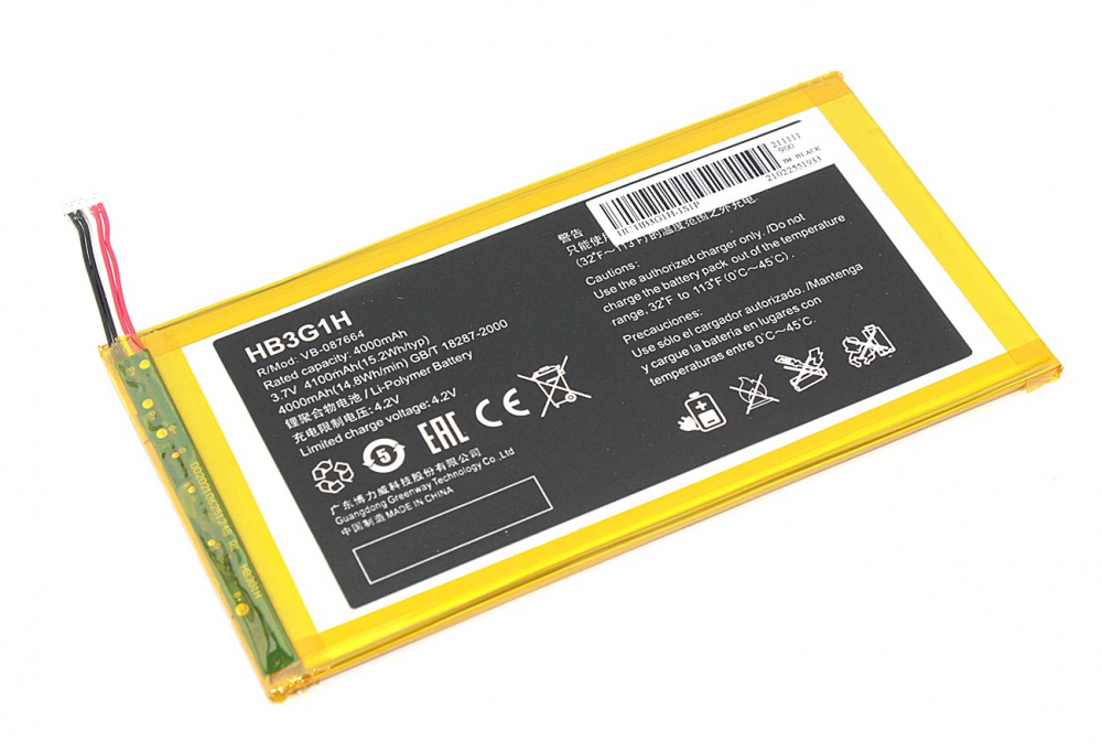 �������������� ������� ��� �������� Huwei MediaPad S7-301u (HB3G1H) 3.7V 4100mAh OEM