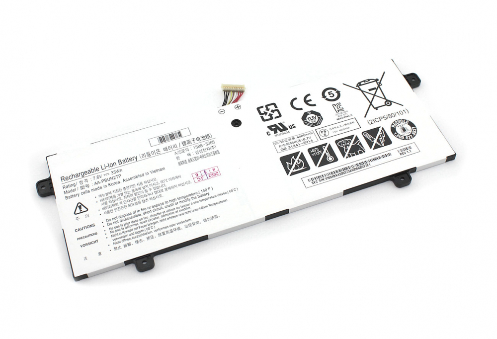 Аккумуляторная батарея для ноутбука Samsung XE500C13 XE501C13 (AA-PBUN2TP) 7.6V 33Wh