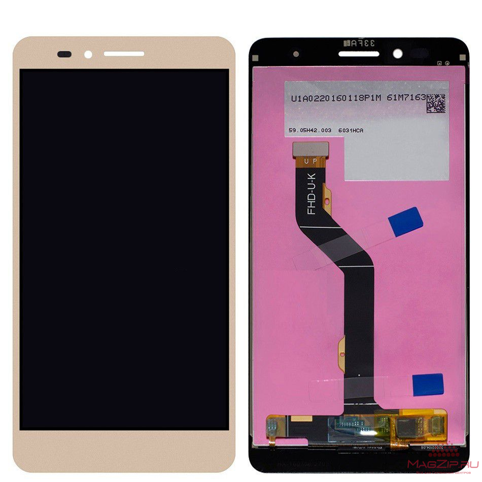 Дисплей для Huawei Honor 5x (KIW-L21) + тачскрин (золото)